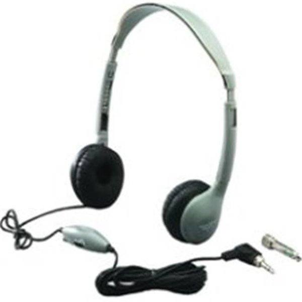 Hamilton Electronics (He) Corporation Hamilton Electronics MS2LV SchoolMate Personal Mono - Stereo Headphone with in-line Volume- Leatherette MS2LV